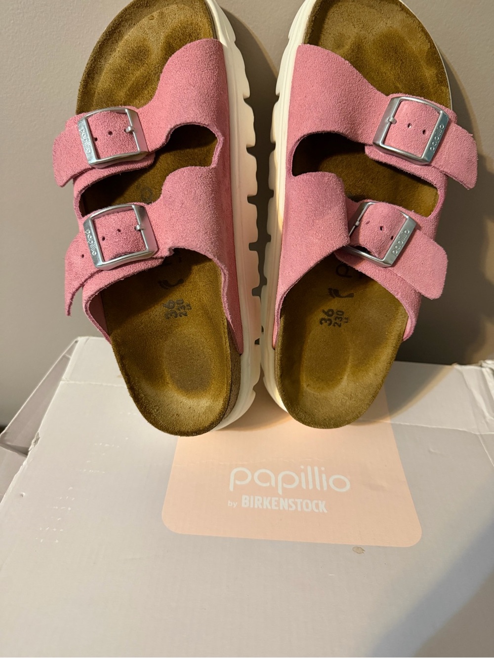 Women’s Birkenstock Arizona Papillio Chunky Candy Pink
